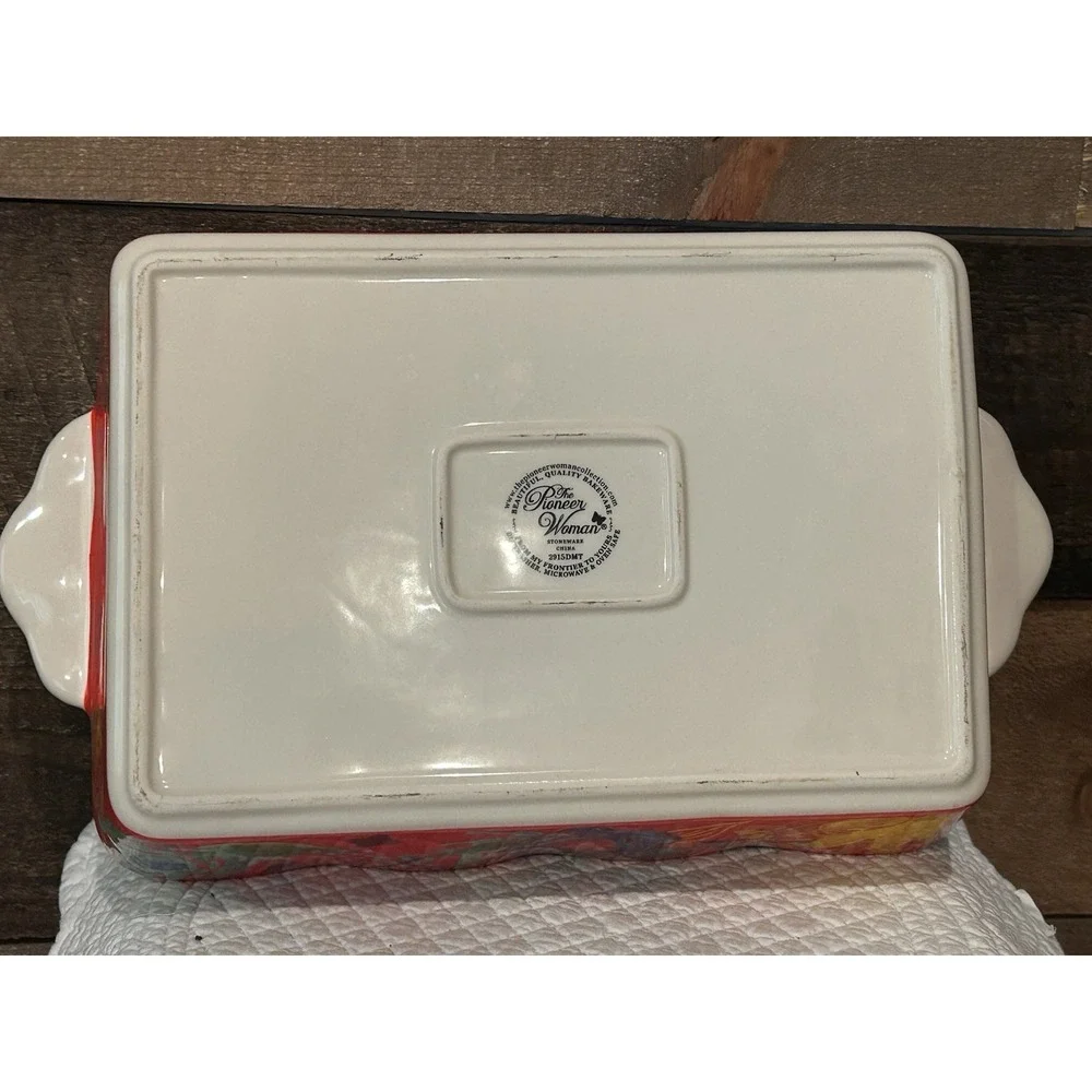 Pioneer Woman‎ Durable Floral Medley Baking  Rectangular
